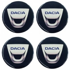 Dacia Αυτοκόλλητα Σήματα Ζαντών 5,5 cm Με Επικάλυψη Σμάλτου - 4 Τεμ.