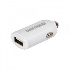 Φορτιστής USB Slim Αναπτήρα Λευκό Με Led 12/24V 2400mA 