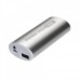 Αυτόνομος Φορτιστής Μπαταρίας {Power Bank} USB 4000mAh POWER PACK 9000 με φως LED Ασημί/Χρυσό