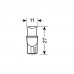 T10 W5W 12V W2.1x9.5d Μπλέ Διάθλασης (Καρφωτό Ακάλυκο) (2 τεμ.)