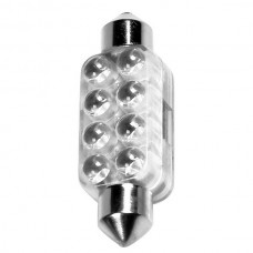 Λαμπάκι Πλαφονιέρας 8 LED 13x44mm Λευκό