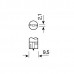 T10 W5W 12V 3SMDx3CHIPS HYPER LED POWER 9 Τριπλοεστιακό Λευκό (Καρφωτό Can-Bus) (2 τεμ.)