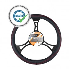Κάλυμμα Τιμονιού CT2 Μαύρο / Κόκκινο Medium 37-39 cm