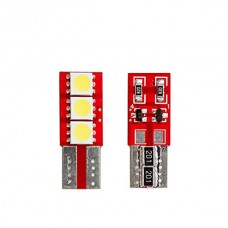 T10 W5W 12V 2W 50LM 6.000K LED Λευκό (Καρφωτό Can-Bus) (2 τεμ.)