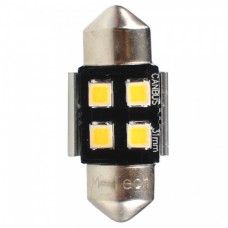 Λαμπάκια LED Πλαφονιέρας C5W/C10W 12V SV8.5 0,5W 31mm Can-Bus LED Osram 4XSMD2835 Λευκό (2 τεμ.)