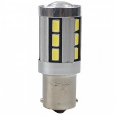 P21W 12V BA15S LED 18XSMD5730 Premium Λευκό (Μονοπολικό) (2 τεμ.)