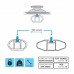 Μπαγκαζιέρα Οροφής Menabo Diamond 450 lt - Λευκή Γυαλιστερή 163x90,7x36 cm