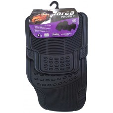 Πατάκια Διεθνή Λάστιχο Μπροστινά (Μαύρο) Force Profile Πατάκια Διεθνή Λάστιχο Μπροστινά (Μαύρο) Force Profile