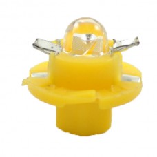 BAX 12V B8,4D 0,2W LED 1XFLUX 5mm Κίτρινο (1 τεμ.)