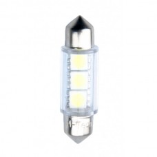 Λαμπάκια LED Πλαφονιέρας C5W/C10W 12V 0,72W SV8,5 36mm Premium LED 3XSMD5050 Λευκό (1 τεμ.)