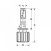 H1 12-24V 6.500K 3.000LM 12W P14,5S Halo LED 6LED ZES Chips (1 τεμ.)