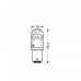 P21/5W 10-28V BAY15D 300LM MEGA-LED Διάθλασης Λευκό (Διπολικό) (1 τεμ.)