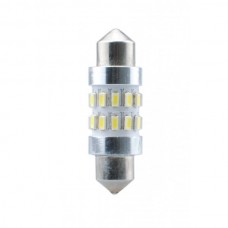 Λαμπάκια LED Πλαφονιέρας C5W/C10W 12V 1,5W SV8,5 36mm Can-Bus+Radiator LED 24XSMD3104 Λευκό (2 τεμ.)