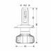 H4 12-24V 6.500K 4.500LM 40W P43T Halo LED Series 5 Blaster 16LED Seoul LED KIT (2 τεμ.)