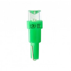 T5 12V W2X4,6D LED 1XFLUX 5mm Πράσινο Διάθλασης (Καρφωτό Ακάλυκο) (2 τεμ.)