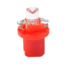 BAX 12V B8,5D 0,2W LED 1XFLUX 5mm Κόκκινο (2 τεμ.)