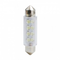 Λαμπάκια LED Πλαφονιέρας C5W/C10W 12V 0,53W SV8,5 41mm LED 8XFLUX 3mm Κίτρινο (2 τεμ.)