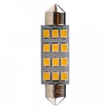 Λαμπάκια LED Πλαφονιέρας C5W/C10W 12V SV8.5 1,5W 41mm LED Osram 12XSMD2835 Λευκό (2 τεμ.)