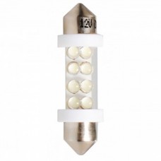 Λαμπάκια LED Πλαφονιέρας C5W/C10W 12V 0,47W SV8,5 36mm LED 8XLED 3mm Λευκό (2 τεμ.)