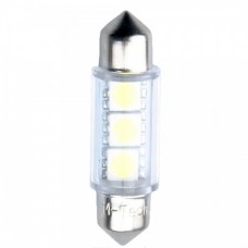 Λαμπάκια LED Πλαφονιέρας C5W/C10W 12V 0,72W SV8,5 36mm Premium LED 3XSMD5050 Λευκό (2 τεμ.)