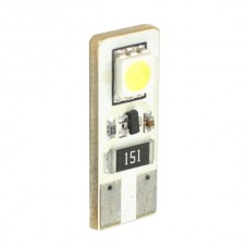 T10 W5W 12V W2,1X9,5D LED 2XSMD5050 Λευκό (Καρφωτό Can-Bus) (2 τεμ.)