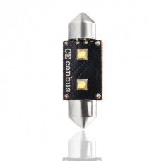 Λαμπάκια LED Πλαφονιέρας C5W/C10W 12V 6W SV8,5 41mm Can-Bus+Radiator LED 2XHP CREE Λευκό (1 τεμ.)