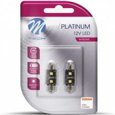 Λαμπάκια LED Πλαφονιέρας C5W SV8.5 Can-Bus 12V 3,2W 420LM 41mm 2XHP LED Osram Opto Λευκό (2 τεμ.)