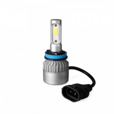 H11 12-24V 6.500K 10.000LM 4X10W COB LED Epistar 1021 C6 KIT Με Ανεμιστηράκι (2 τεμ.)