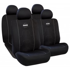 Κάλυμμα Καθισμάτων Πολυεστερικό Μαύρο-Γκρι 10τμχ.