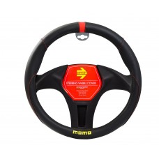 Κάλυμμα Τιμονιού Μαύρο-Κόκκινο 37-38cm Momo Κάλυμμα Τιμονιού Μαύρο-Κόκκινο 37-38cm Momo