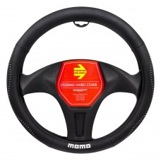 Κάλυμμα Τιμονιού Μαύρο-Γκρι 37-38cm Momo Κάλυμμα Τιμονιού Μαύρο-Γκρι 37-38cm Momo