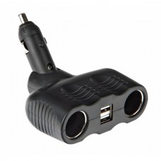 Αντάπτορας Αναπτήρα 2 Φις + 2 USB