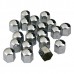 Καπάκια Μπουλονιών Ασήμι 19 mm (20 Τεμ.)