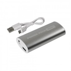 Αυτόνομος Φορτιστής Μπαταρίας {Power Bank} USB 4000mAh POWER PACK 9000 με φως LED Ασημί/Χρυσό