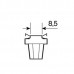 BAX 12V B8,5d HYPER-LED Μπλέ (2 τεμ.)