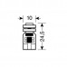 T10 W5W 12V W2,1x9,5d 4SMDx3chips HYPER-LED 12 Λευκό (Καρφωτό Can-Bus) (2 τεμ.)