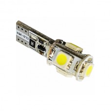 T10 W5W 12V 5xSMD 5050 Λευκό (Καρφωτό Can-Bus) (2 τεμ.)