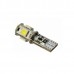 T10 W5W 12V 5xSMD 5050 Λευκό (Καρφωτό Can-Bus) (2 τεμ.)