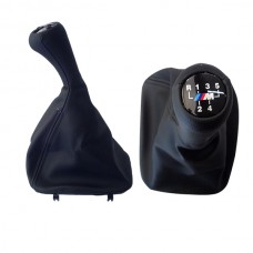 Πόμολο Ταχυτήτων Με Φούσκα Δερματίνη Για BMW Σειρά 3 Ε30 82>93 (5Τάχυτο) Και Σήμα M3