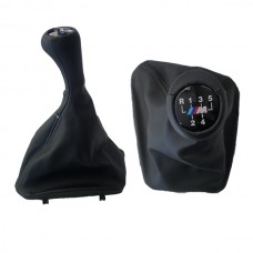 Πόμολο Ταχυτήτων Με Φούσκα Δερματίνη Για BMW Σειρά 3 Ε36 91>98 (5Τάχυτο) Και Σήμα M3