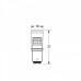 P21/5W 12-28V BAY15d 370lm MEGA-LED48 6.500K Διάθλασης Λευκό (Διπολικό) (1 τεμ.)