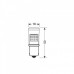 P21W 12-28V BA15s 370LM MEGA-LED48 6.500K Διάθλασης Λευκό (Μονοπολικό) (1 τεμ.)