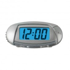 Ψηφιακό Ρολόι και Θερμόμετρο (Ασημί)