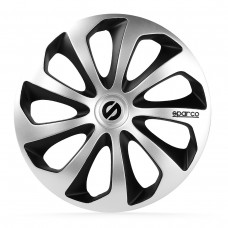 Τάσια Sicilia Ασημί / Μαύρο 13'' Sparco